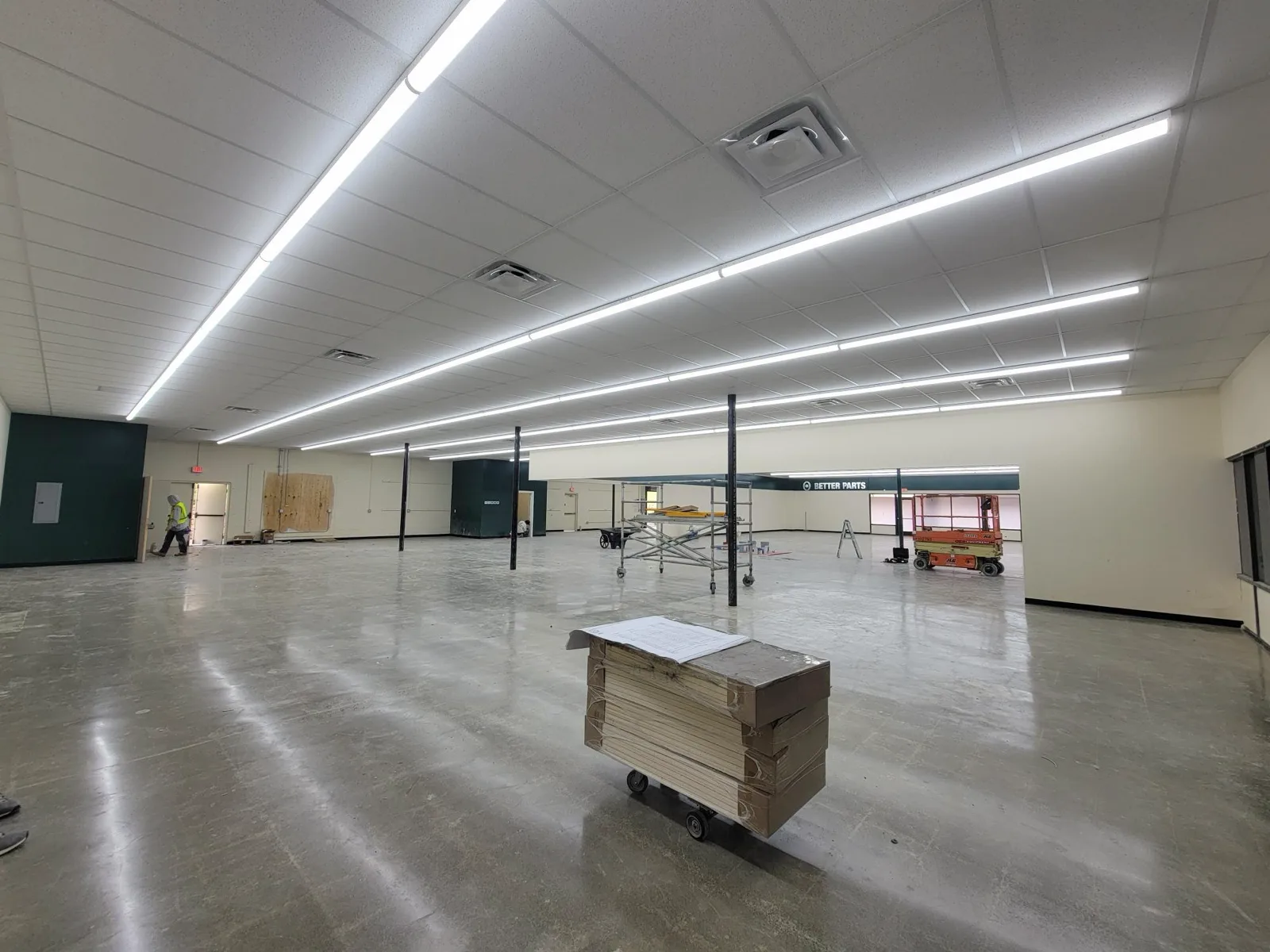 Commercial interior lighting installed by Litel Electric