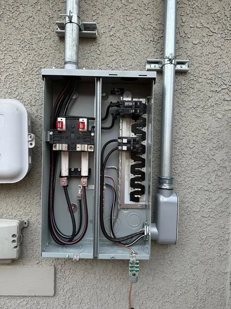 Replaced main service panel with new breakers and labeled circuits